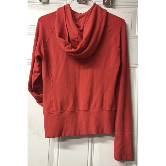 Lululemon Scuba Stretch Hoodie Red Zip Up Rare Vintage Y2K Sweatshirt Sz 8? - Picture 5 of 8
